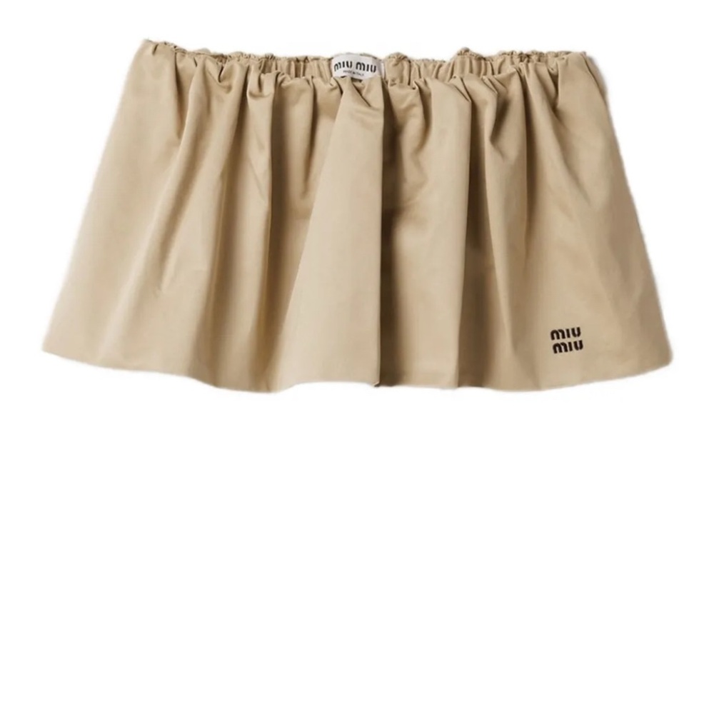 Miu Miu bubble skirt Chino Miniskirt color Cord size 36